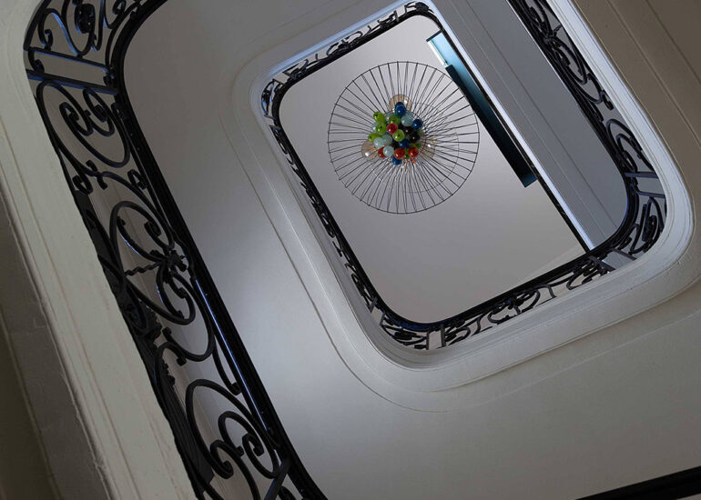 Photo reportage escalier architecture Domaine de Biar